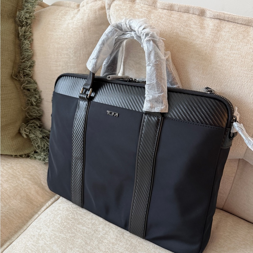 Tumi Black and Gray Men's Briefcase

Never opened or used, brand new
